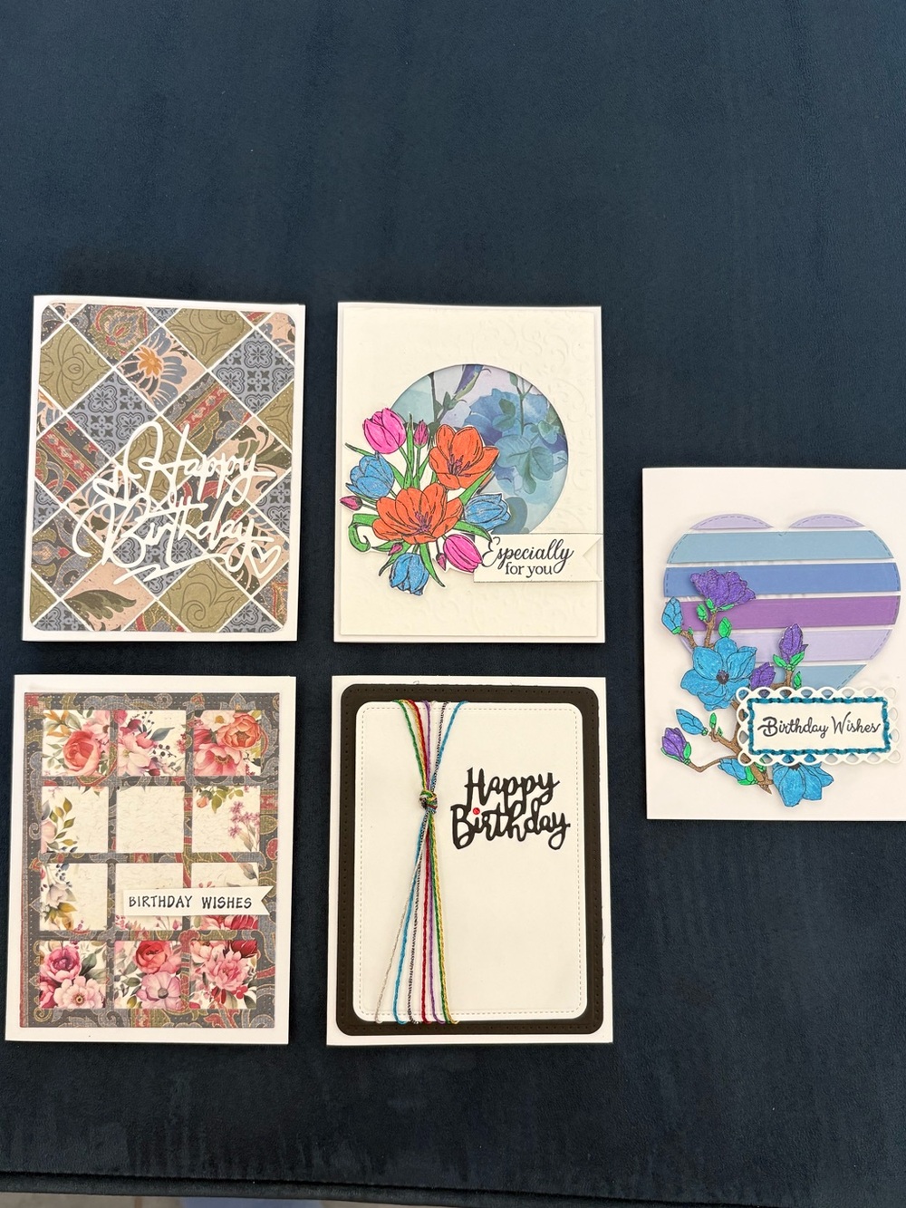 Bundle: “happy birthday” handmade cards